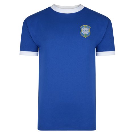 Score Draw Brazil 1970 World Cup Away Final shirt