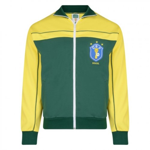 Score Draw Brazil 1986 World Cup Finals Track Jacket (Yellow)