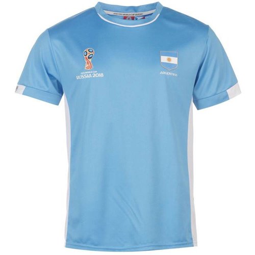 Argentina FIFA World Cup 2018 Poly T Shirt Mens (Blue)