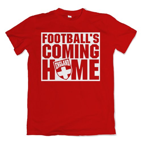 England Footballs Coming Home T-Shirt (Red)