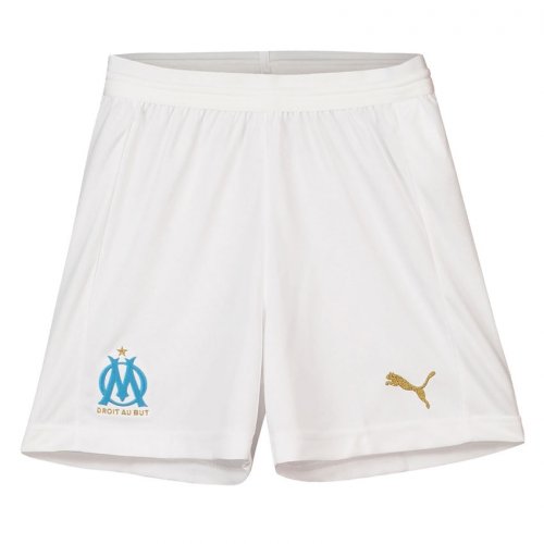 2018-2019 Olympique Marseille Puma Home Shorts (White) - Kids