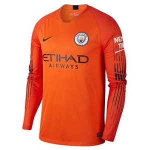 2018-2019 Man City Home Nike Goalkeeper Shirt (Orange)