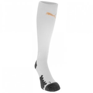 2018-2019 Newcastle Home Football Socks (White) - Kids