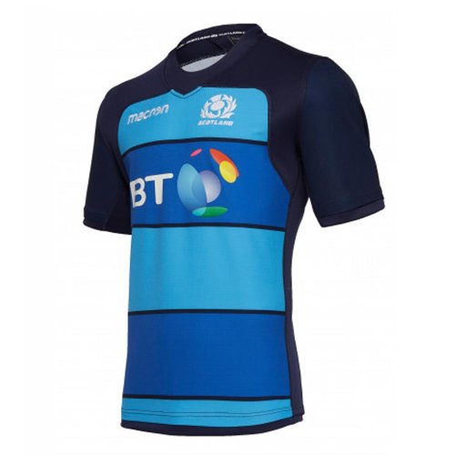 2018-2019 Scotland Macron Rugby Training Jersey (Blue) - Kids