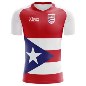 2024-2025 Puerto Rico Home Concept Football Shirt - Womens