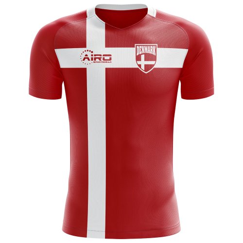 2024-2025 Denmark Flag Concept Football Shirt - Womens