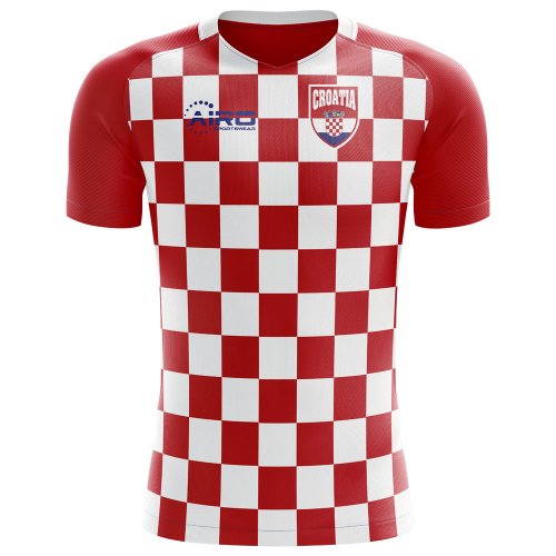 2024-2025 Croatia Flag Concept Football Shirt - Womens