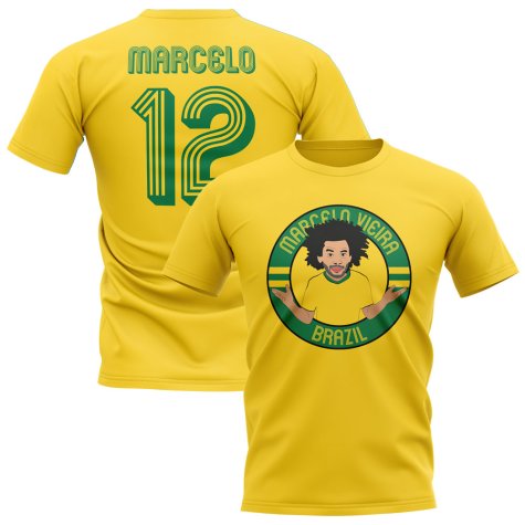 Marcelo Brazil Illustration T-Shirt (Yellow)