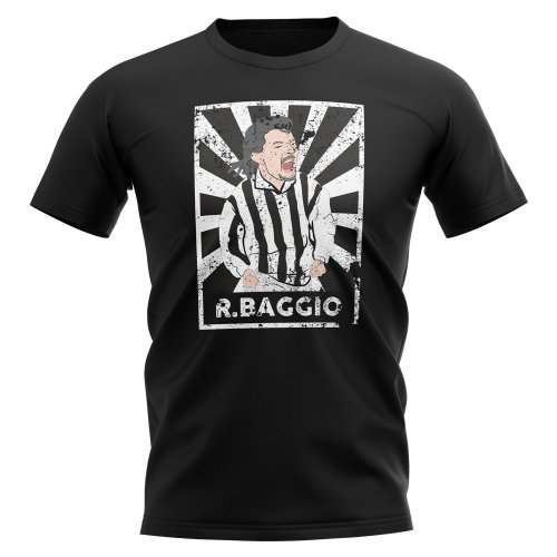 Roberto Baggio Juventus Legend Series T-Shirt (Black)