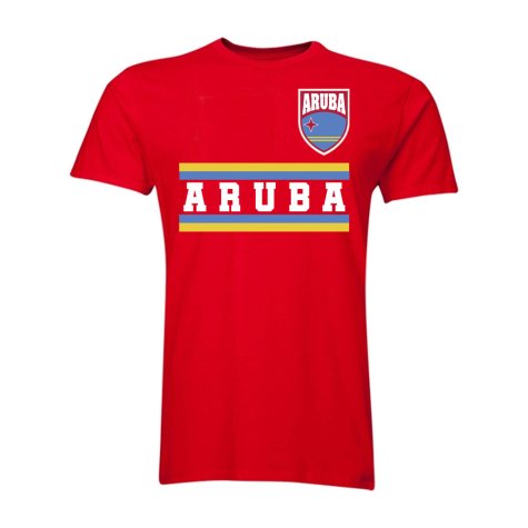 Aruba Core Football Country T-Shirt (Red)