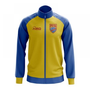 Democratic Republic Of Congo Concept Football Track Jacket (Yellow) - Kids