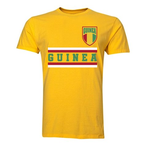 Guinea Core Football Country T-Shirt (Yellow)