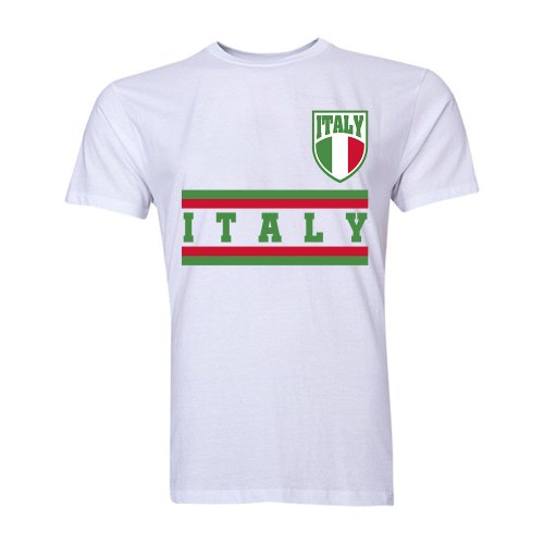 Italy Core Football Country T-Shirt (White)