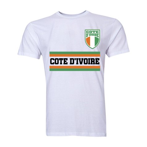 Ivory Coast Core Football Country T-Shirt (White)