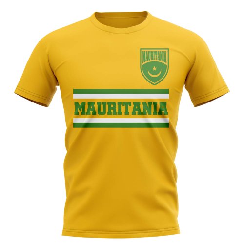 Mauritania Core Football Country T-Shirt (Yellow)