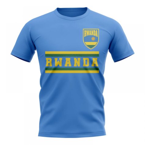 Rwanda Core Football Country T-Shirt (Sky)