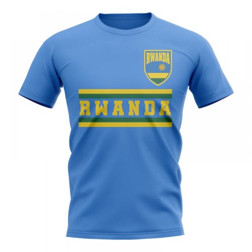 Rwanda Core Football Country T-Shirt (Sky)