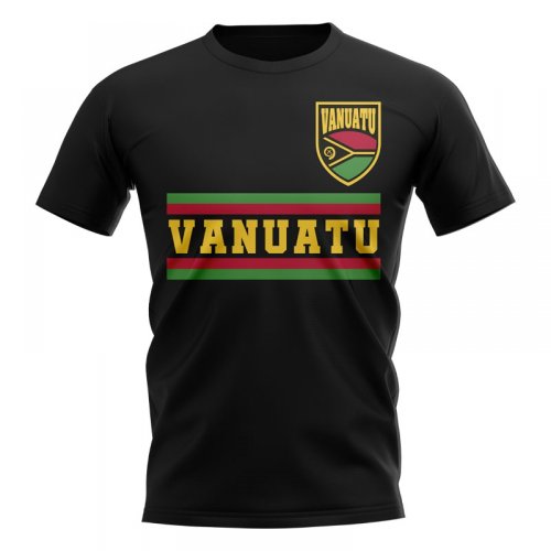 Vanuatu Core Football Country T-Shirt (Black)