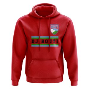 Djibouti Core Football Country Hoody (Red)