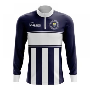 Saint Helena Concept Football Half Zip Midlayer Top (Navy-White)