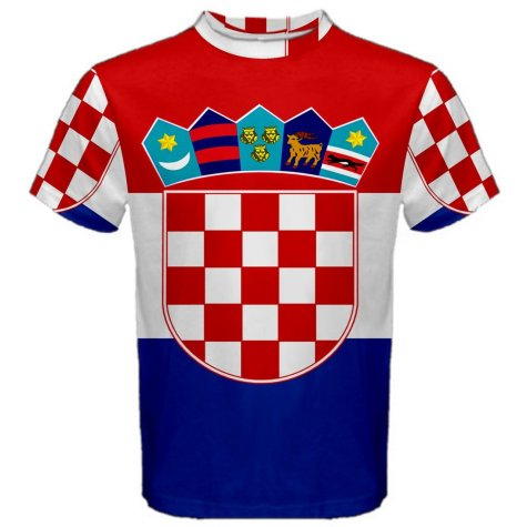 Croatia Flag Sublimated Sports Jersey