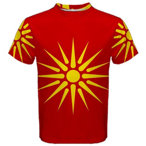 Old Republic of Macedonia Flag Sublimated Sports Jersey