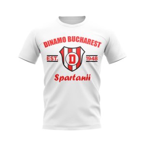 Dinamo Bucharest Established Football T-Shirt (White)