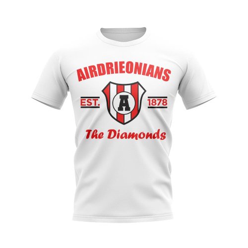 Airdrieonians Established Football T-Shirt (White)