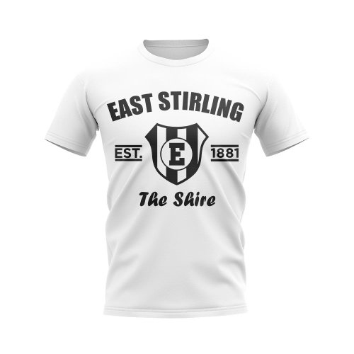 East Stirling Established Football T-Shirt (White)