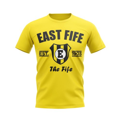 East Fife Established Football T-Shirt (Yellow)