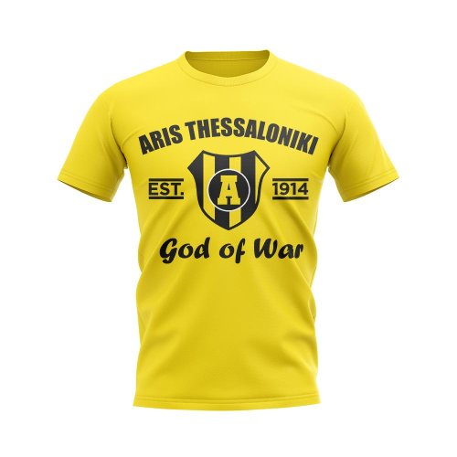 Aris Thessaloniki Established Football T-Shirt (Yellow)