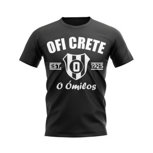 OFI Crete Established Football T-Shirt (Black)