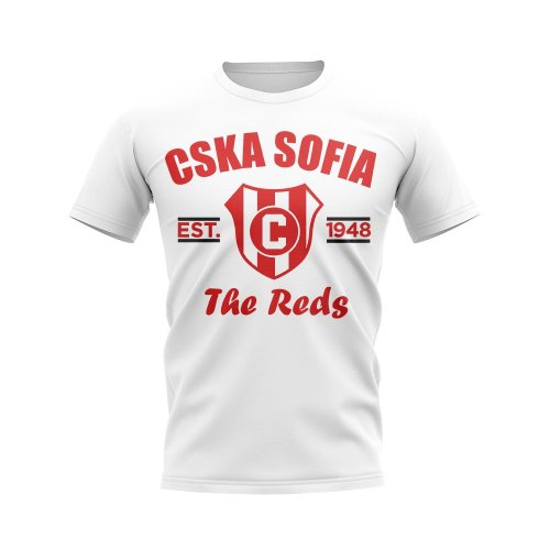 CSKA Sofia Established Football T-Shirt (White)