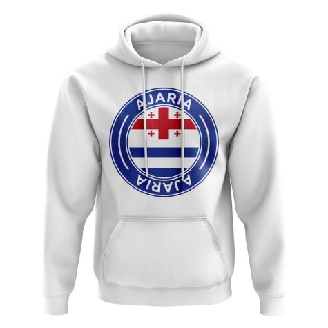 Ajaria Football Badge Hoodie (White)