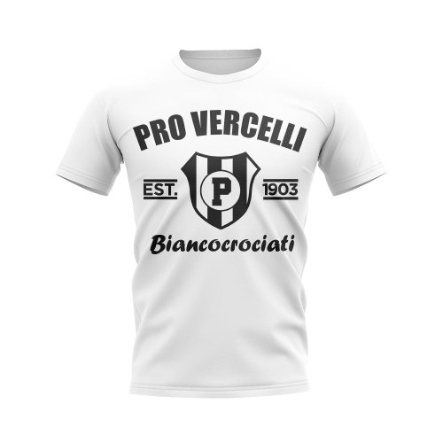 Pro Vercelli Established Football T-Shirt (White)