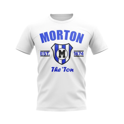 Greenock Morton Established Football T-Shirt (White)