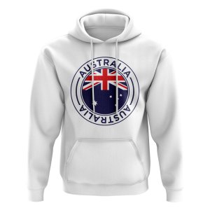 Australia Football Badge Hoodie (White)