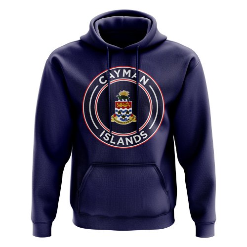 Cayman Islands Football Badge Hoodie (Navy)