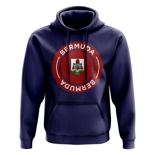 Bermuda Football Badge Hoodie (Navy)