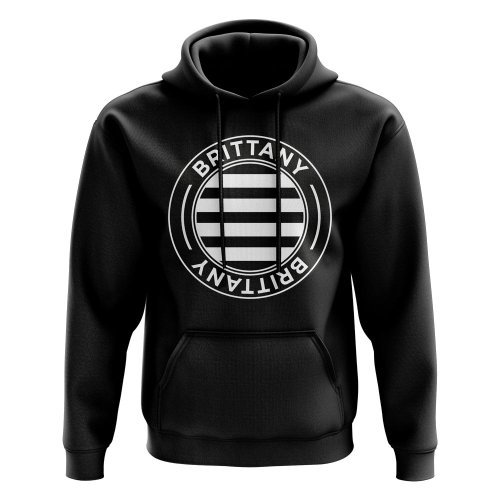 Brittany Football Badge Hoodie (Black)