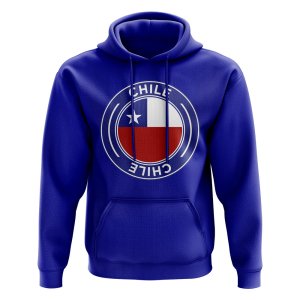 Chile Football Badge Hoodie (Royal)