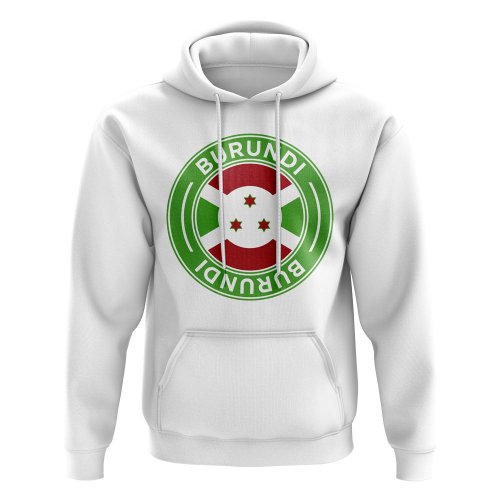 Burundi Football Badge Hoodie (White)