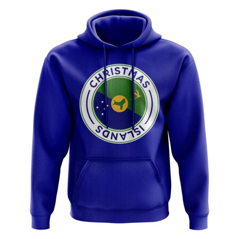 Christmas Islands Football Badge Hoodie (Royal)