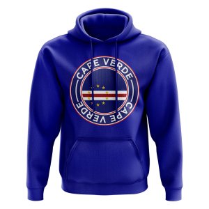 Cape Verde Football Badge Hoodie (Royal)