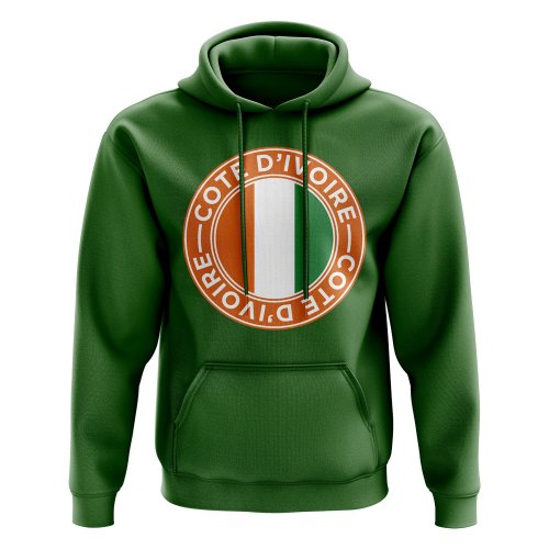 Cte dIvoire Football Badge Hoodie (Green)