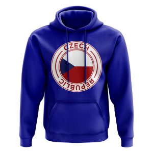 Czech Republic Football Badge Hoodie (Royal) Czech Republic Football Badge Hoodie (Royal)