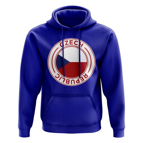 Czech Republic Football Badge Hoodie (Royal)