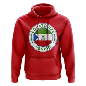 Equatorial Guinea Football Badge Hoodie (Red)