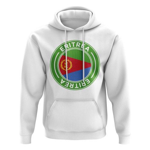 Eritrea Football Badge Hoodie (White)