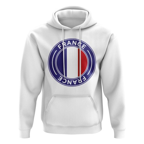 France Football Badge Hoodie (White)